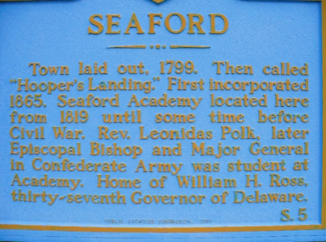 This state marker is located at the interesection of US-13 and Middleford Rd. in Seaford, DE.